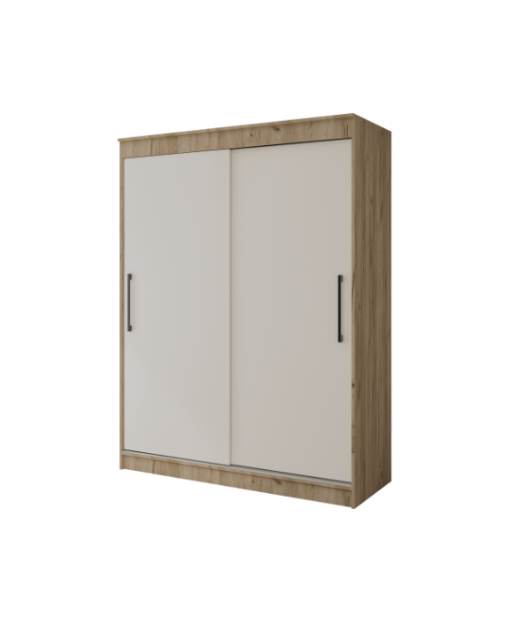 Dulap UC MP1, 150x60x200cm, Stejar K002/Alb [12]