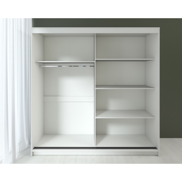 Dulap UC MP3, 200x60x200cm, Alb/Antracit [3]