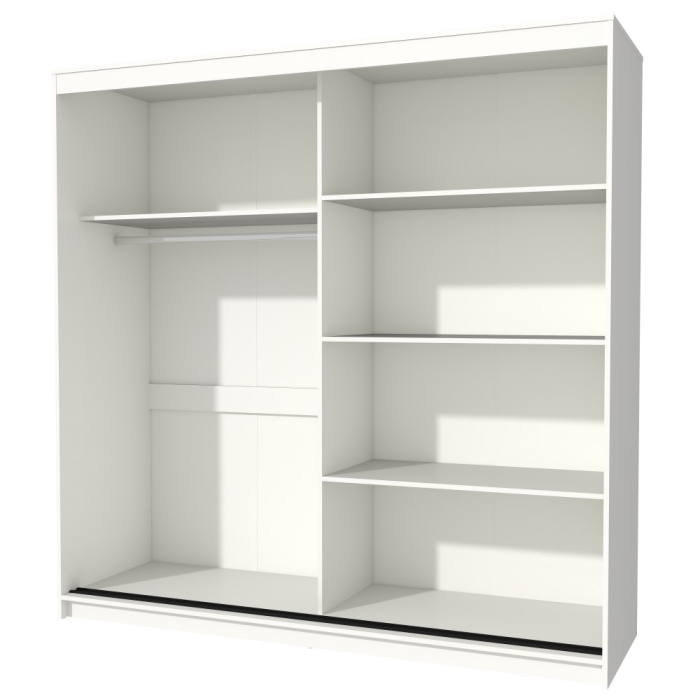 Dulap UC MP3, 200x60x200cm, Alb/Antracit [7]