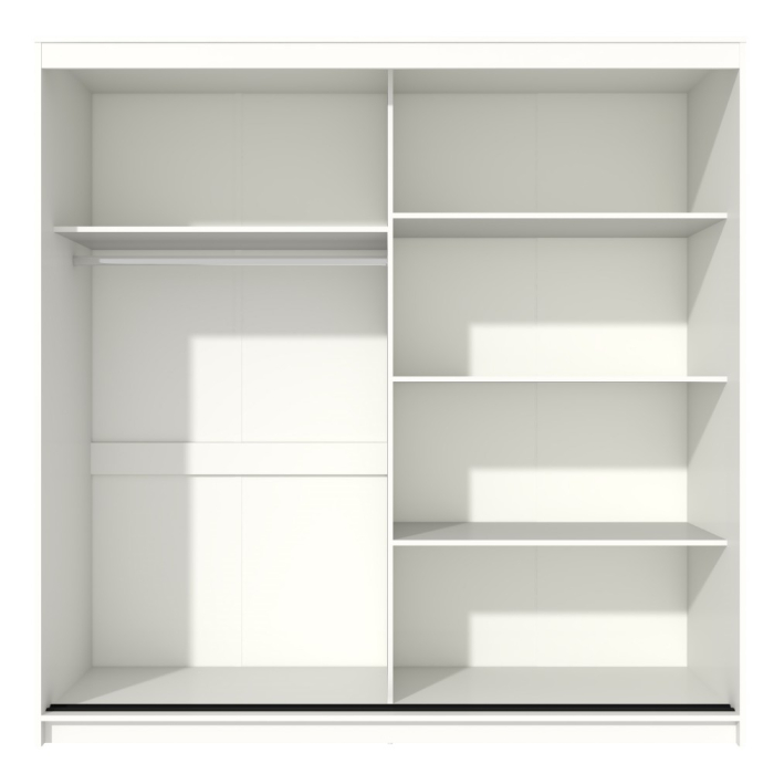 Dulap UC MP3, 200x60x200cm, Alb/Antracit [6]