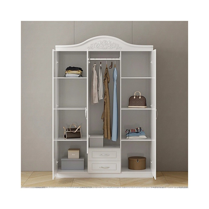 Dulap ZQE 012 MDF - 3U+2S, 150x200x50cm, alb [5]