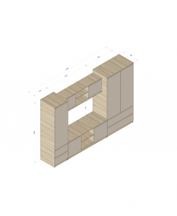 Living Chelsea, Cappuccino 270x190x51cm [6]