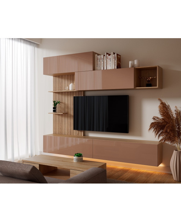 LIVING EVORA ACRIL CAPPUCCINO, 240x34x218cm [2]