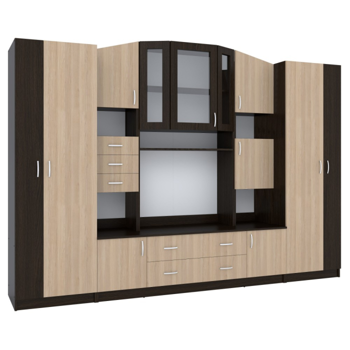 Living Macarena 290x51x196cm, wenge/mesteacan [2]