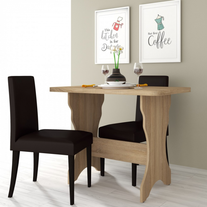 Masa bucatarie KC-2 UA, 90x60x73 cm, sonoma [2]