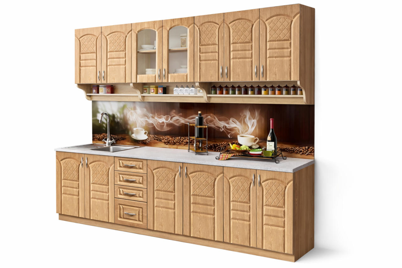 Mobila Bucatarie Korona Miz 260 cm MDF Sonoma - Set Mobilier Bucatarie [4]