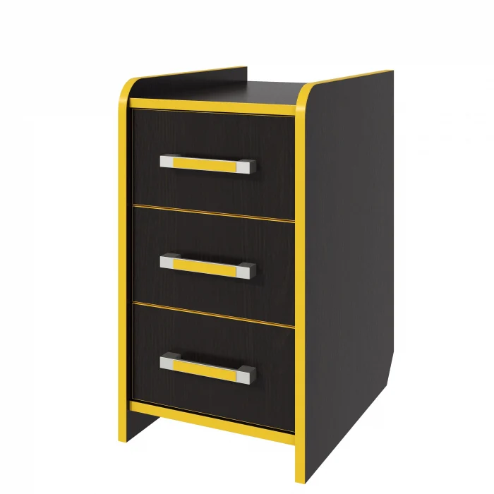 Noptiera Birou PC KL 9.3 Wenge+Galben [2]