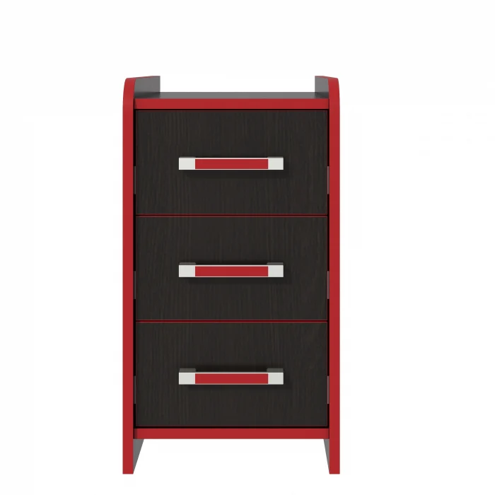 Noptiera Birou PC KL 9.3 Wenge+Rosu [2]