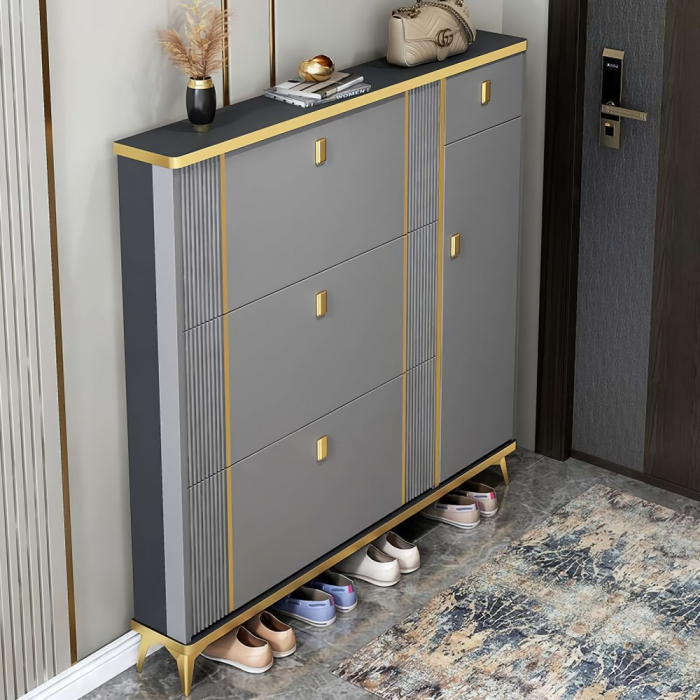 Pantofar 113-602 MDF Grey, 100x24x118cm [1]