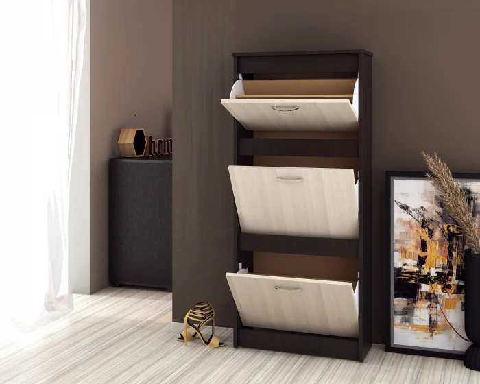 Pantofar 600 3Usi, Wenge+Mesteacan [2]