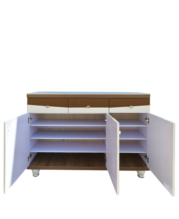 Pantofar MDF Alpin, crem deschis, 120x33x100 cm [2]