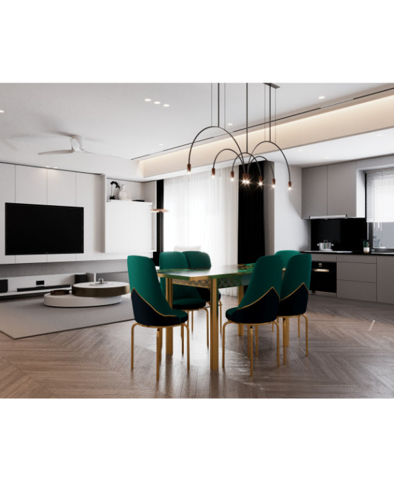 SET MASA 6 SCAUNE ALTIN 1 [2]