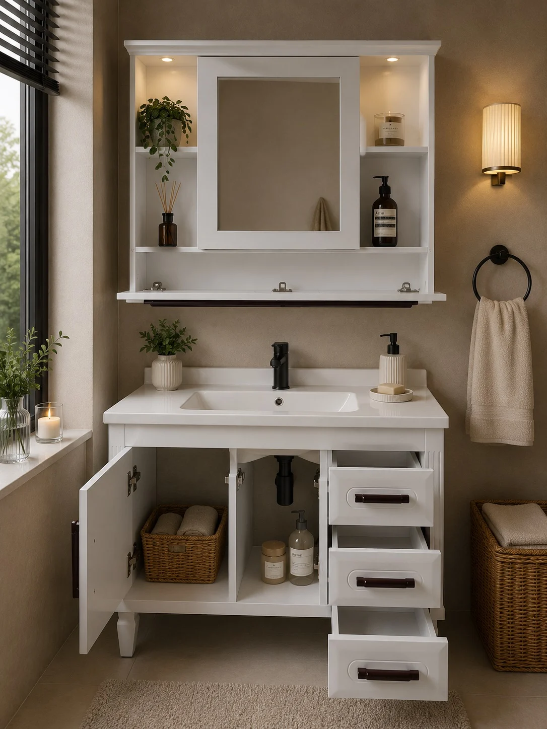 Set mobilier baie 1166, 100x47x81cm [2]