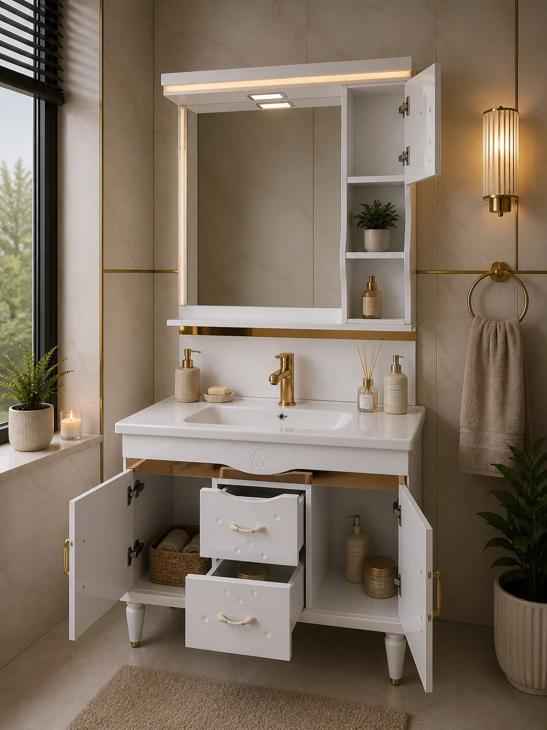 Set mobilier baie 828, 100x48x81cm [2]