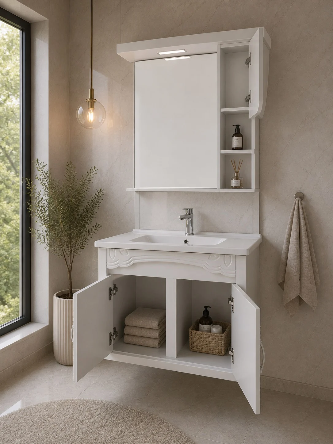 Set mobilier baie 921, 80x47x81cm [2]