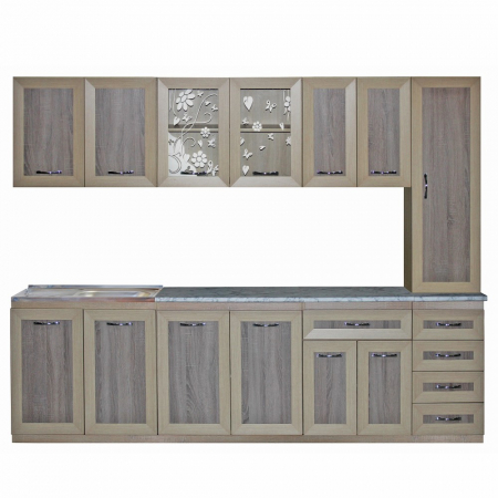 Bucatarie Greta 2.6m sonoma si trufe - mobila bucatarie moderna [1]