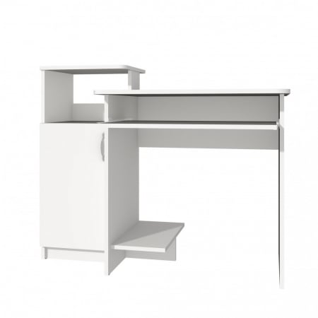Birou Pc Skm-2, 110x60x87 cm, Alb Ro [2]