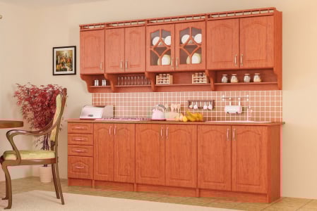 Bucatarii - Mobila Bucatarie 260 cm Calvados MDF  Alfa Mebel- Set Mobilier Bucatarie