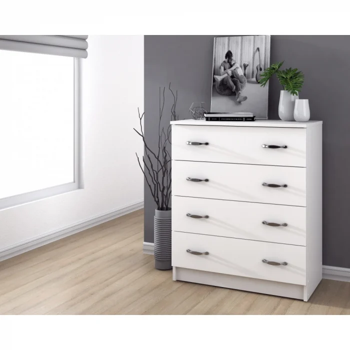 Comode - Comoda 4B RO, 72x39x85, alb