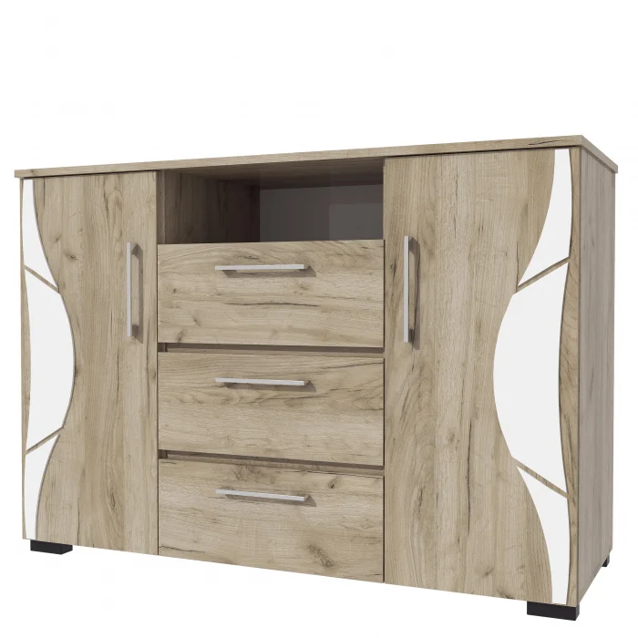 Comoda Laguna RO, 135x40x84 cm, Stejar K002 [2]