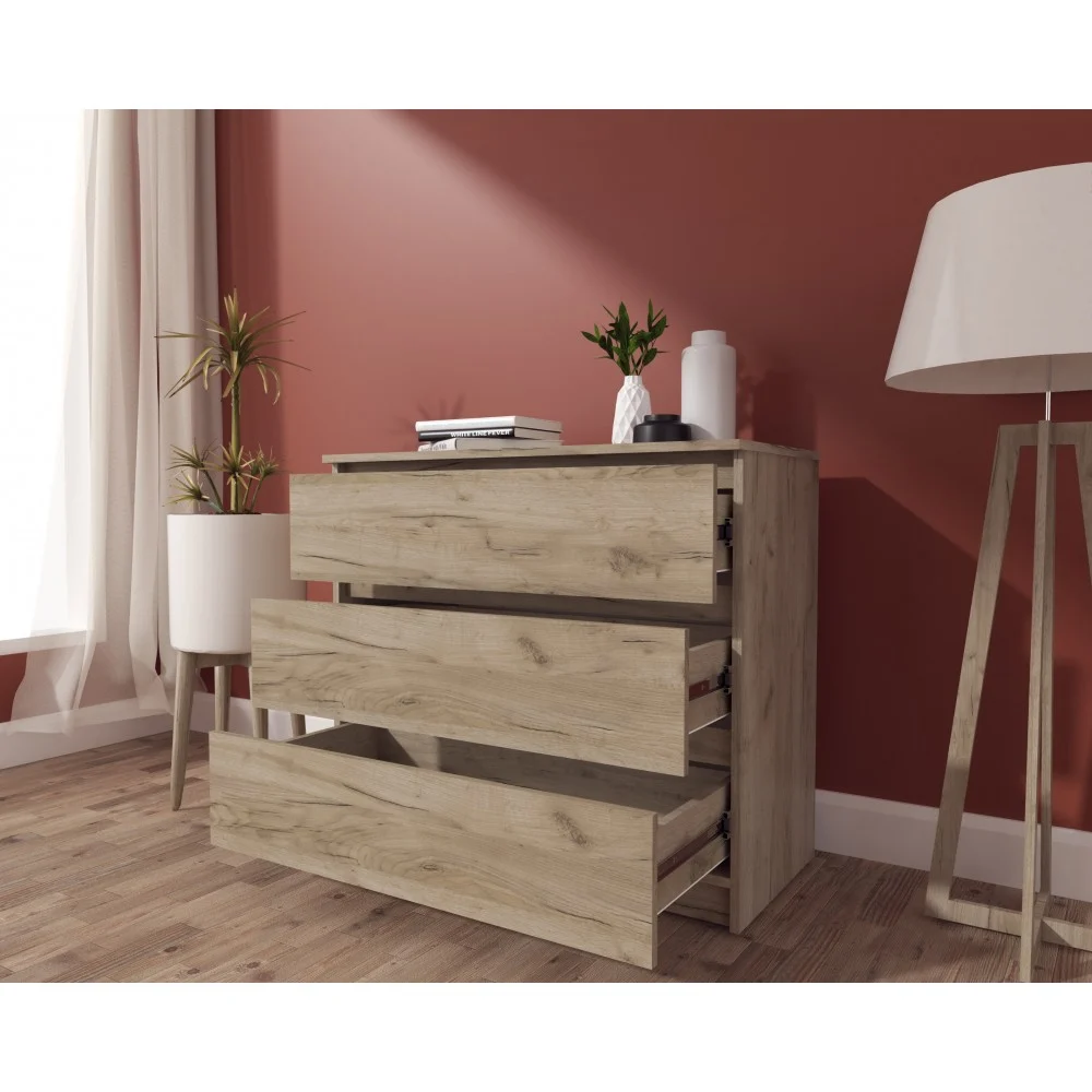 Comoda MP5 3S, 90x44x80 cm, Stejar k002 [1]