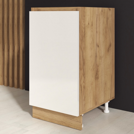 Dulapuri - Corp inferior Chelsea, 45-1u, Stejar K003+ Acril Alb