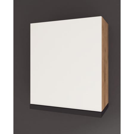 MOBILIER BUCATARIE - Corp Roma , hota telescopica, 60-1u, Stejar k003 + Acril Alb