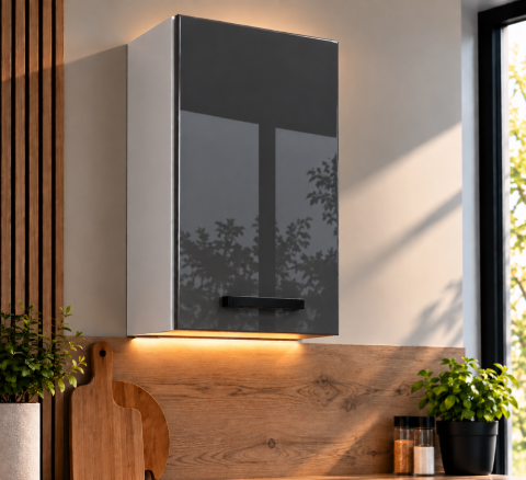 MOBILIER BUCATARIE - Corp superior bucatarie Daria 40-1U + Acril Antracit