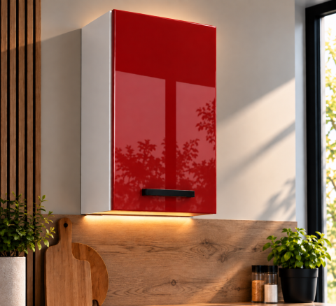 MOBILIER BUCATARIE - Corp superior bucatarie Daria 40-1U + Acril Rosu