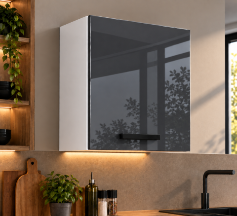 MOBILIER BUCATARIE - Corp superior bucatarie Daria 60-1U + Acril Antracit