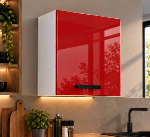 MOBILIER BUCATARIE - Corp superior bucatarie Daria 60-1U + Acril Rosu