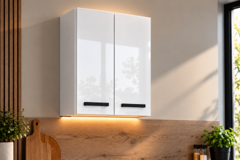 MOBILIER BUCATARIE - Corp superior bucatarie Daria, 60-2u, Acril Alb