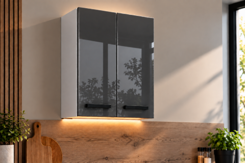MOBILIER BUCATARIE - Corp superior bucatarie Daria, 60-2u, Acril Antracit