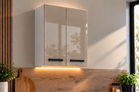 MOBILIER BUCATARIE - Corp superior bucatarie Daria, 60-2u, Acril Cappuccino