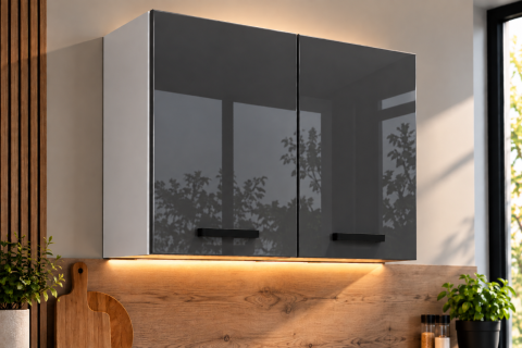 MOBILIER BUCATARIE - Corp superior bucatarie Daria, 80-2u, Acril Antracit
