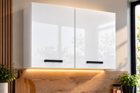 MOBILIER BUCATARIE - Corp superior bucatarie Daria, 90-2u, Acril Alb