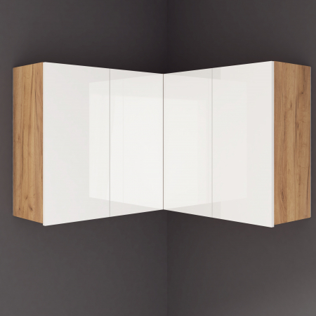 Dulapuri - Corp superior Chelsea, colt, Stejar k003 + Acril Alb