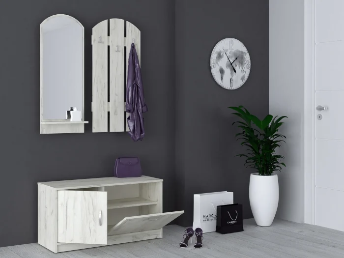 Cuier Olga Ro,100x36x150 cm, K001 Stejar [1]