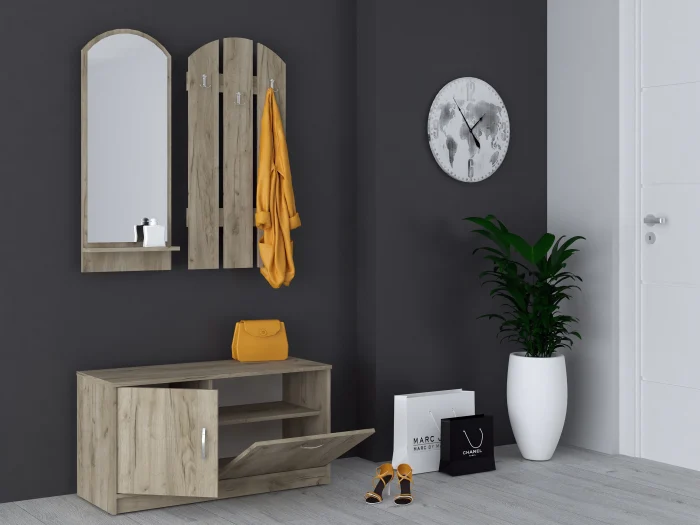 Cuier Olga Ro,100x36x150 cm, K002 Stejar [1]