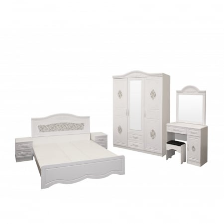 Produse - Dormitor ZQB-811, 3 USI, Alb