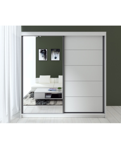 Dulapuri - Dressing Smart, Acril Alb, 200x60x200cm