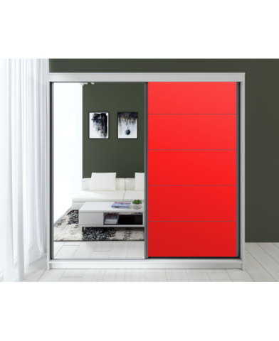 Dulapuri - Dressing Smart,Acril Rosu, 180x60x200cm