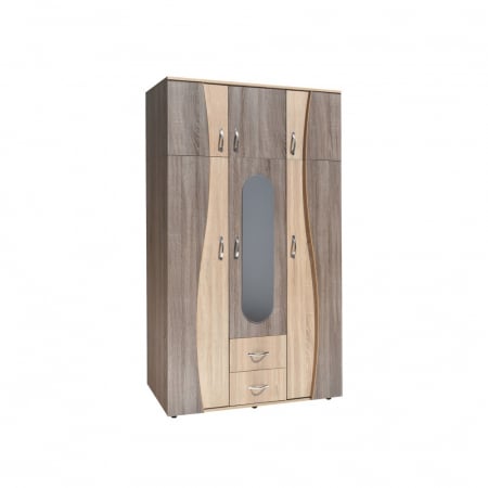 Produse - Dulap 3U S 120x50x198cm Sonoma+Truffe