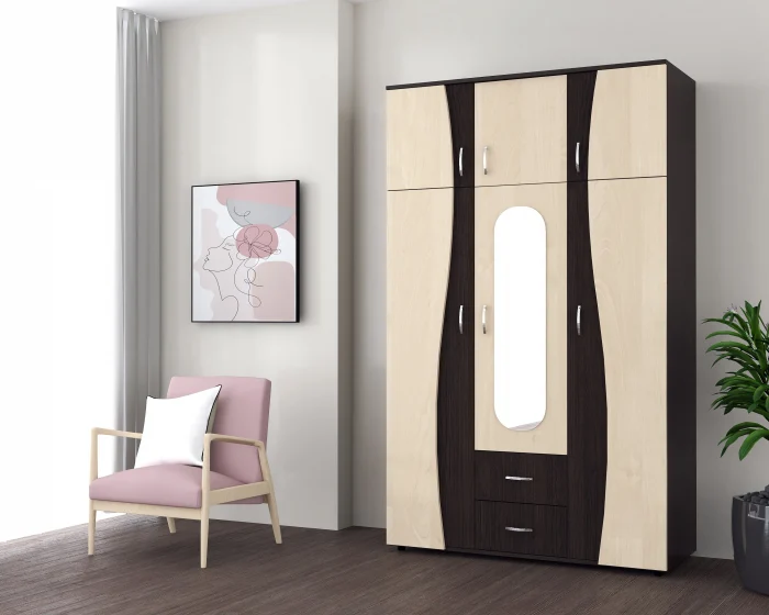 Dulapuri - Dulap 3U S FS Wenge Mesteacan