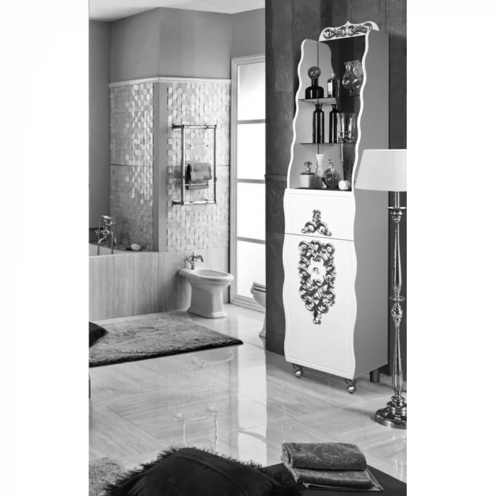 Dulap baie Temptation, 45x204x31cm, Argint [1]