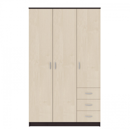 Dulap Ionut,120x50x200 cm, wenge/mesteacan [2]