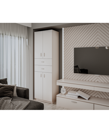 MOBILIER DORMITOR - Dulap KSC-11 RO, 60x37x196 cm, alb