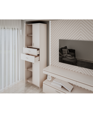 Dulap KSC-11 RO, 60x37x196 cm, alb [2]