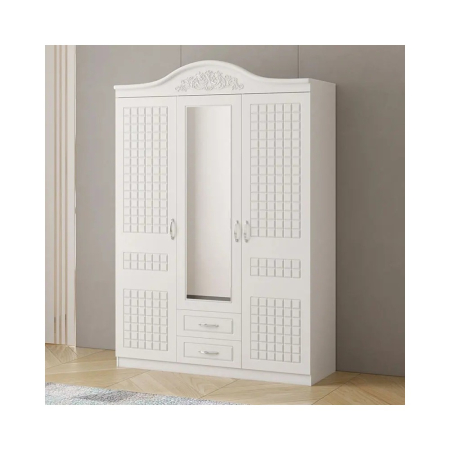 Dulapuri - Dulap ZQE 012 MDF - 3U+2S, 150x200x50cm, alb