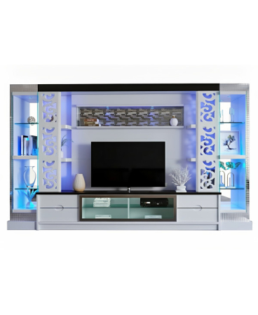 MOBILIER LIVING - Living Cristal 320x40x220cm